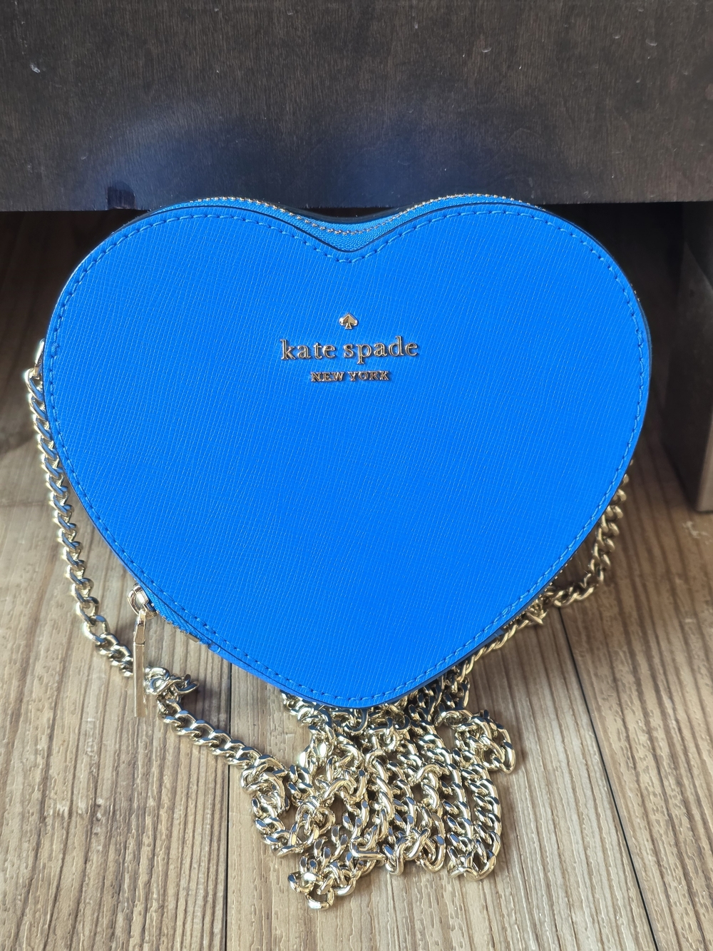 Kate Spade Love Shack Mini Heart Crossbody Bag in Summer Night Blue